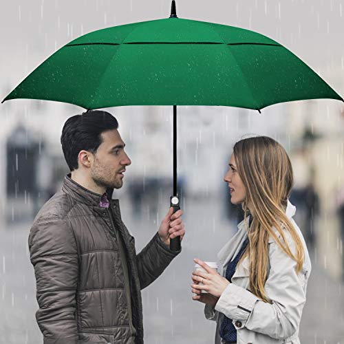 ACEIken Golfschirm, groß, 62 Zoll, automatisch öffnend, Golfschirm, extragroß, übergroß, doppeltes Dach, belüfteter Regenschirm, winddicht, wasserdicht, für Damen und Herren