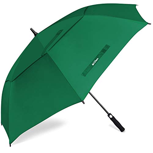 ACEIken Golfschirm, groß, 62 Zoll, automatisch öffnend, Golfschirm, extragroß, übergroß, doppeltes Dach, belüfteter Regenschirm, winddicht, wasserdicht, für Damen und Herren