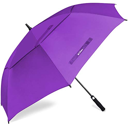 ACEIken Golfschirm, groß, 62 Zoll, automatisch öffnend, Golfschirm, extragroß, übergroß, doppeltes Dach, belüfteter Regenschirm, winddicht, wasserdicht, für Damen und Herren