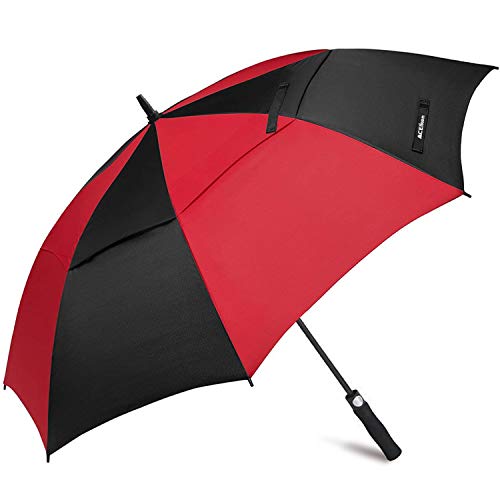 ACEIken Golfschirm, groß, 62 Zoll, automatisch öffnend, Golfschirm, extragroß, übergroß, doppeltes Dach, belüfteter Regenschirm, winddicht, wasserdicht, für Damen und Herren