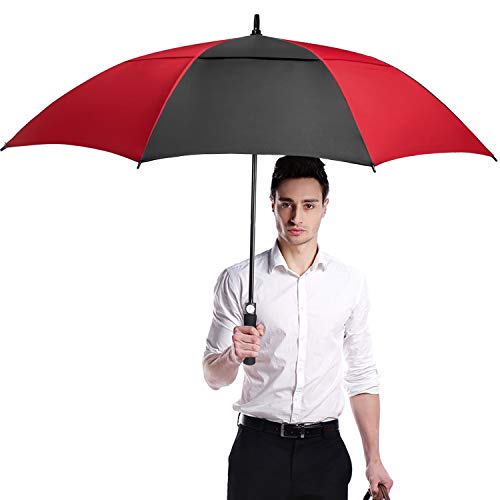 ACEIken Golf Umbrella Large 68 Inch Automatic Open Golf Umbrella Extra Large Oversize Double Canopy Vented Umbrella Windproof Waterproof for Men and Women