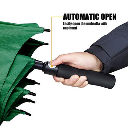 ACEIken Golfschirm, groß, 172,7 cm, automatisch öffnend, Golfschirm, extragroß, übergroß, doppeltes Dach, belüfteter Regenschirm, winddicht, wasserdicht, für Damen und Herren