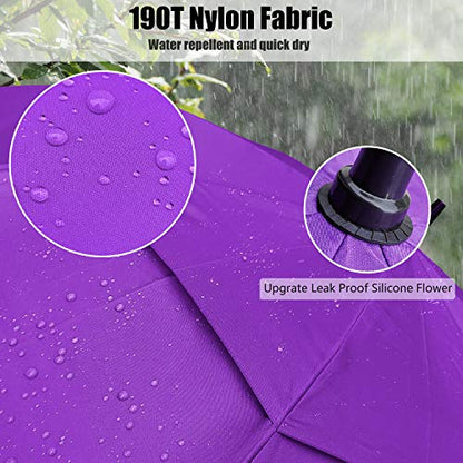 Parapluie de golf ACEIken grand 62 pouces Ouverture automatique Parapluie de golf extra large surdimensionné Double auvent ventilé Coupe-vent Imperméable pour hommes et femmes