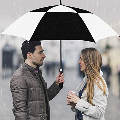 ACEIken Golf Umbrella Large 62 Inch Automatic Open Golf Umbrella Extra Large Oversize Double Canopy Vented Umbrella Windproof Waterproof for Men and Women